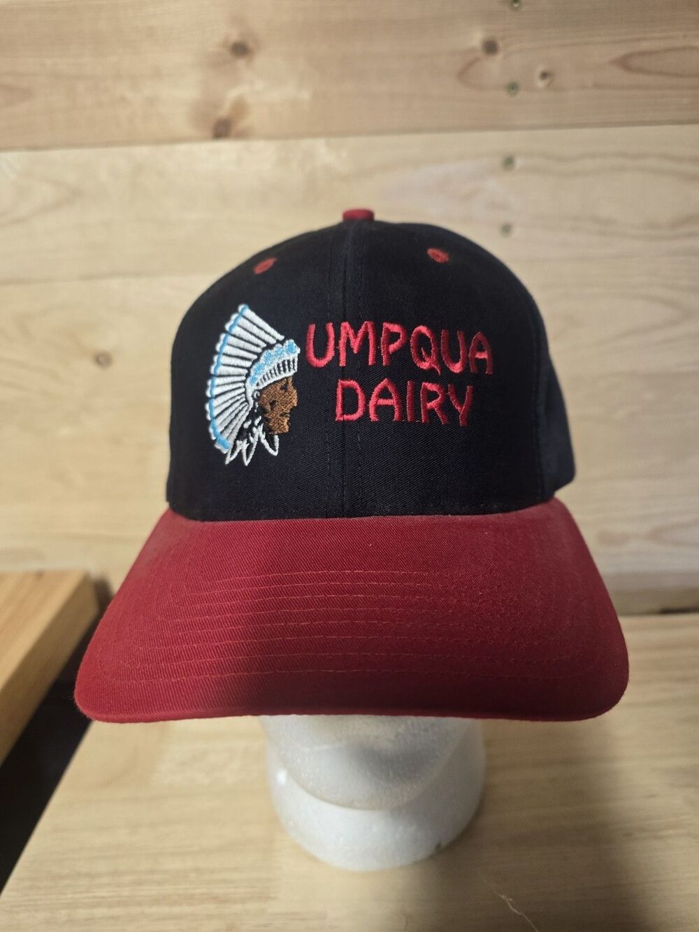 Vintage Umpqua Dairy Oregon Trucker Hat Richardson One Size Snapback RARE